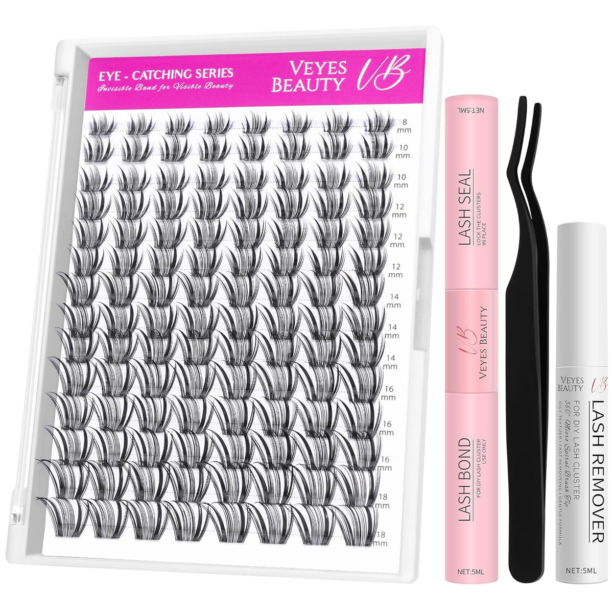 LuxeBold Lash Clusters Kit - Newbie's Five-Second Series DIY Eyelash Extensions