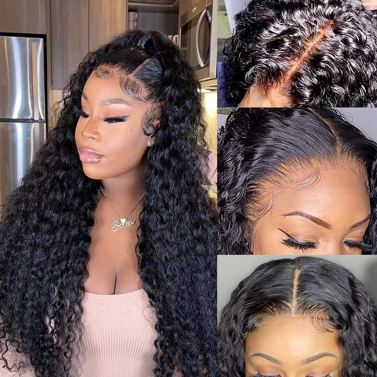 613 Blonde 13x6 Lace Front Wig Human Hair 28 Inch Body Wave 200% Density HD Transparent Lace