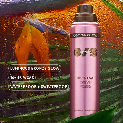 Waterproof Bronze Setting Spray with Pearl Pigment for Sun-Kissed Glow, 143 mL