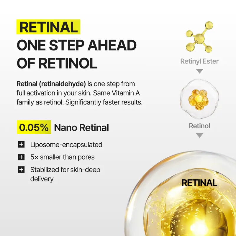 Vita-A Retinal Shot Tightening Dual Cream - 0.05% Retinal & 3% Multi-Peptide Anti-Aging Moisturizer