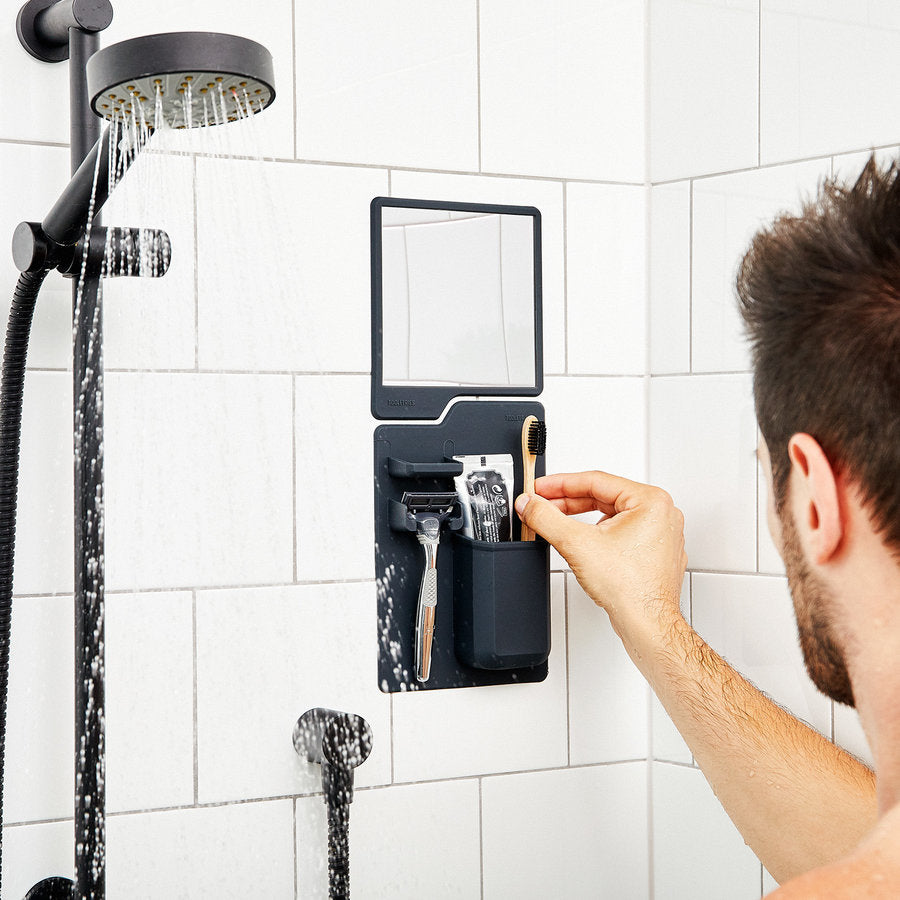 Ultimate Shower Organization Bundle - Silicone Body Scrubber and Storage Set