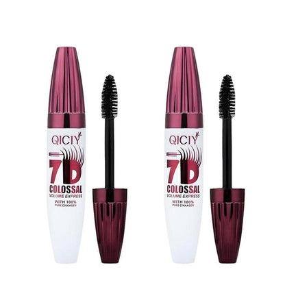 7D Waterproof Mascara - 24H Long Lasting Volume & Curl, Smudge-Proof Lift