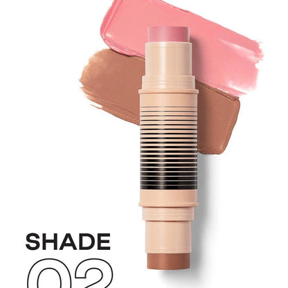 Award-Winning Blush and Bronzer Makeup Stick, Easy-to-Blend Dual-Ended Cosmetics for Flawless Glow