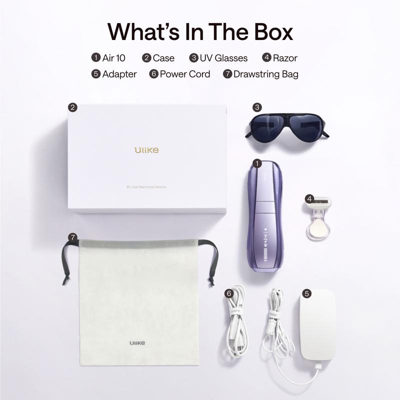 Laser Hair Removal Device with Ice-Cooling Technology, Dual Lights Skin Sensor & SHR Mode