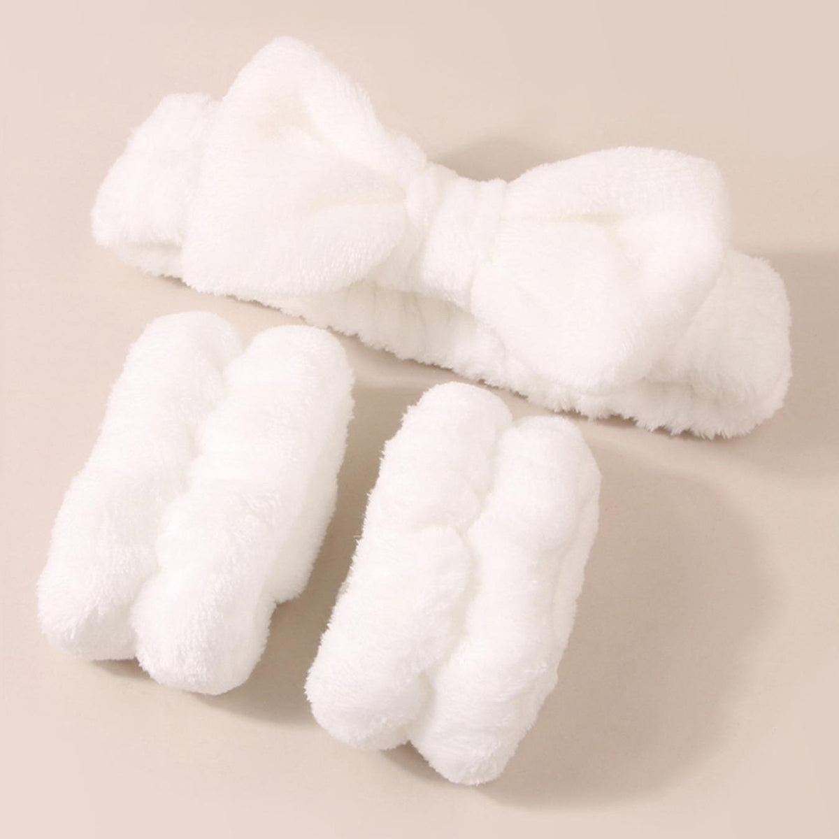 Summer Spa Wristband and Headband Set for Face Washing, Skincare, and Makeup