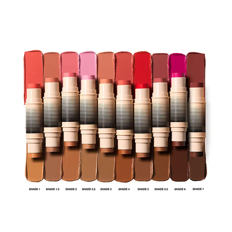 Award-Winning Blush and Bronzer Makeup Stick, Easy-to-Blend Dual-Ended Cosmetics for Flawless Glow