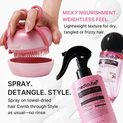 Rosemary PDRN Leave In Conditioner Spray - Do-It-All Detangler & Heat Protectant