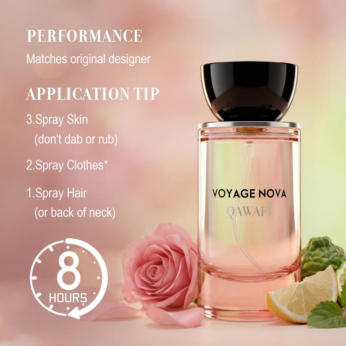 Rosey Fruity Floral Extrait De Parfum - 8H+ Long Lasting Fragrance for Women