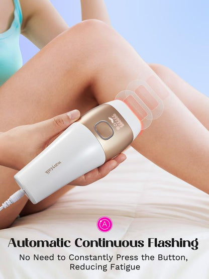IPL Hair Removal with Ice Cooling Function, 24J High Energy Corded Laser for Body and Bikini