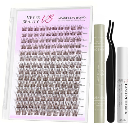 LuxeBold Lash Clusters Kit - Newbie's Five-Second Series DIY Eyelash Extensions