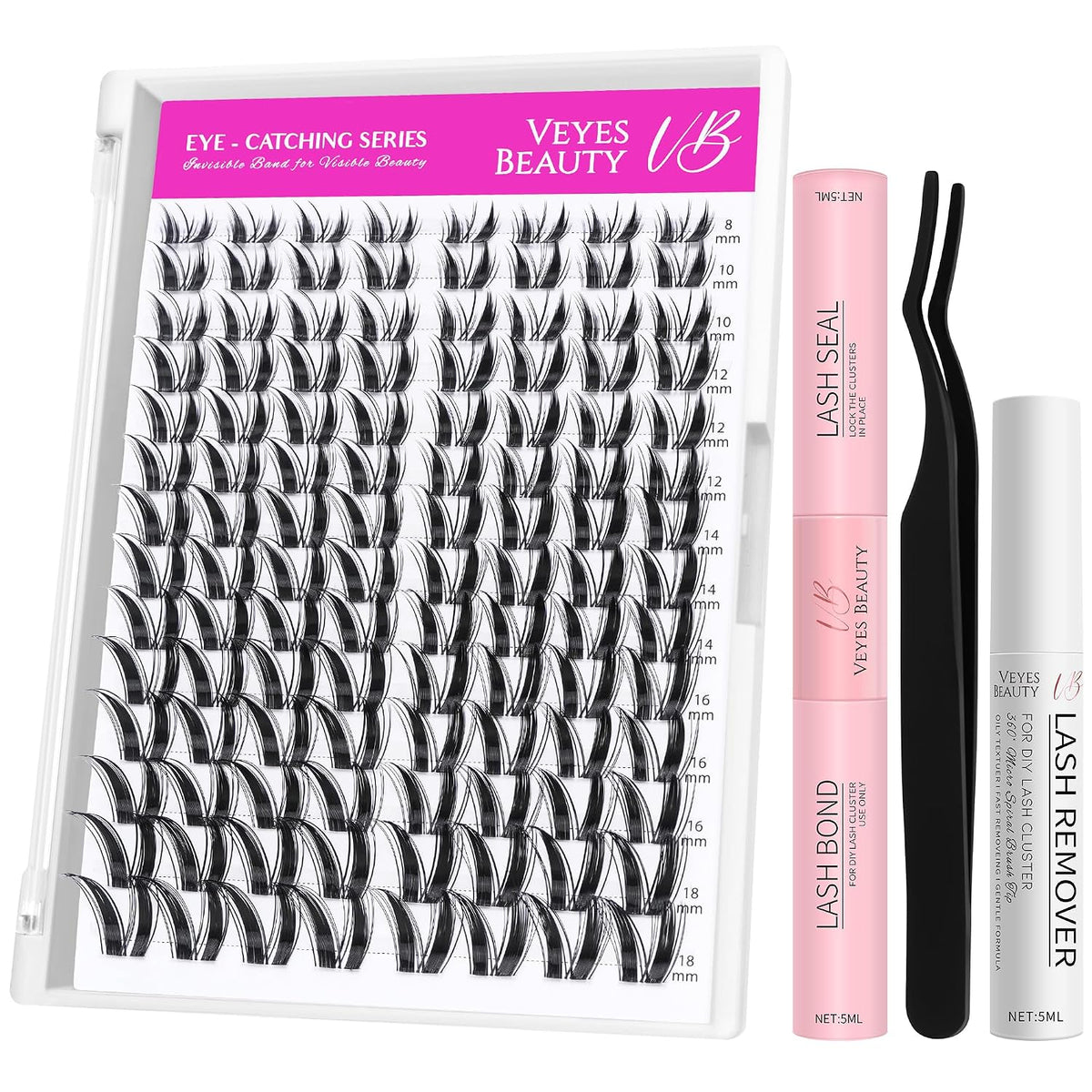 LuxeBold Lash Clusters Kit - Newbie's Five-Second Series DIY Eyelash Extensions