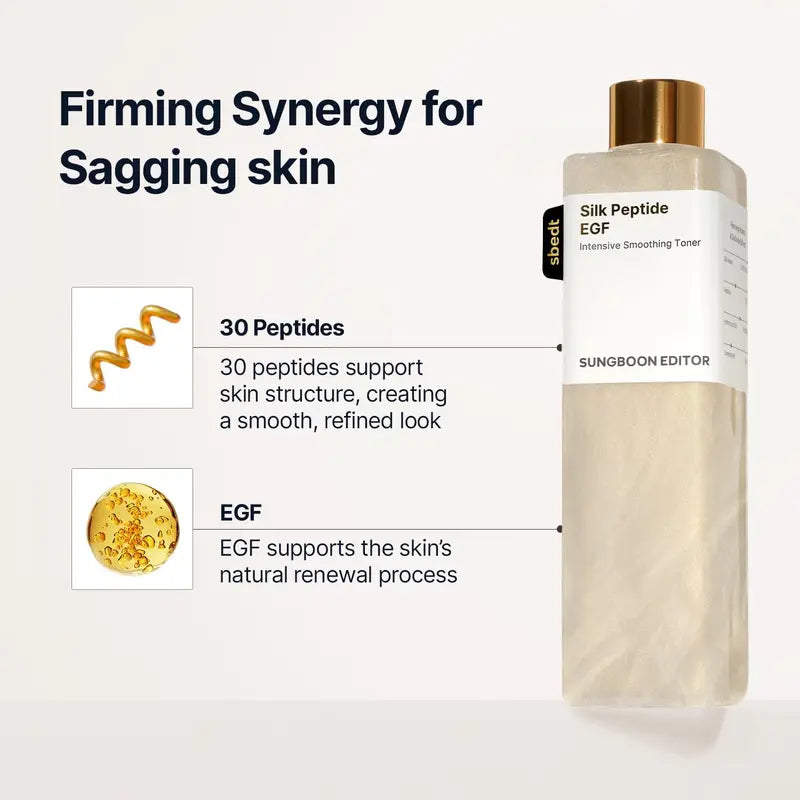 EGF Tox Toner - Forehead Firming & Wrinkle Care, PDRN & Collagen Complex for Fine Lines