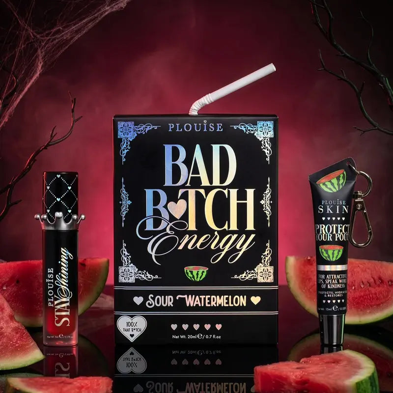 Halloween Lip Conditioner & Lip Oil Duo - Raspberry, Blackberry, and Watermelon