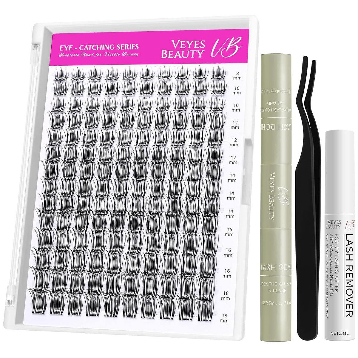 LuxeBold Lash Clusters Kit - Newbie's Five-Second Series DIY Eyelash Extensions