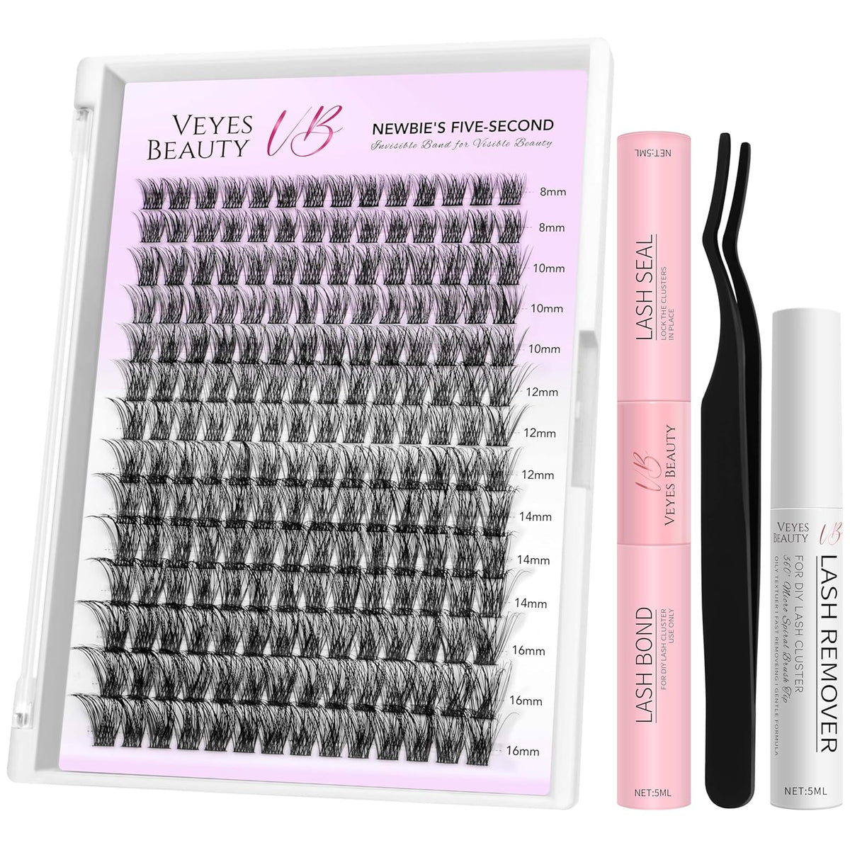 LuxeBold Lash Clusters Kit - Newbie's Five-Second Series DIY Eyelash Extensions