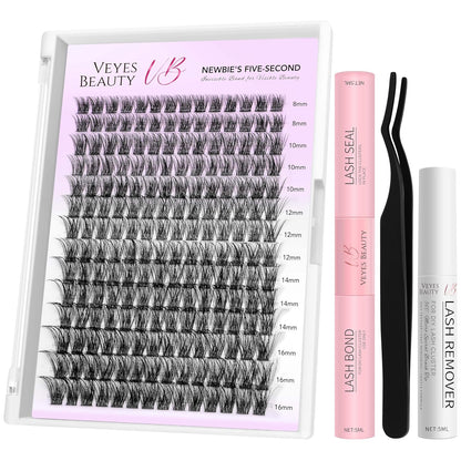 LuxeBold Lash Clusters Kit - Newbie's Five-Second Series DIY Eyelash Extensions