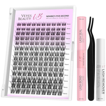 LuxeBold Lash Clusters Kit - Newbie's Five-Second Series DIY Eyelash Extensions