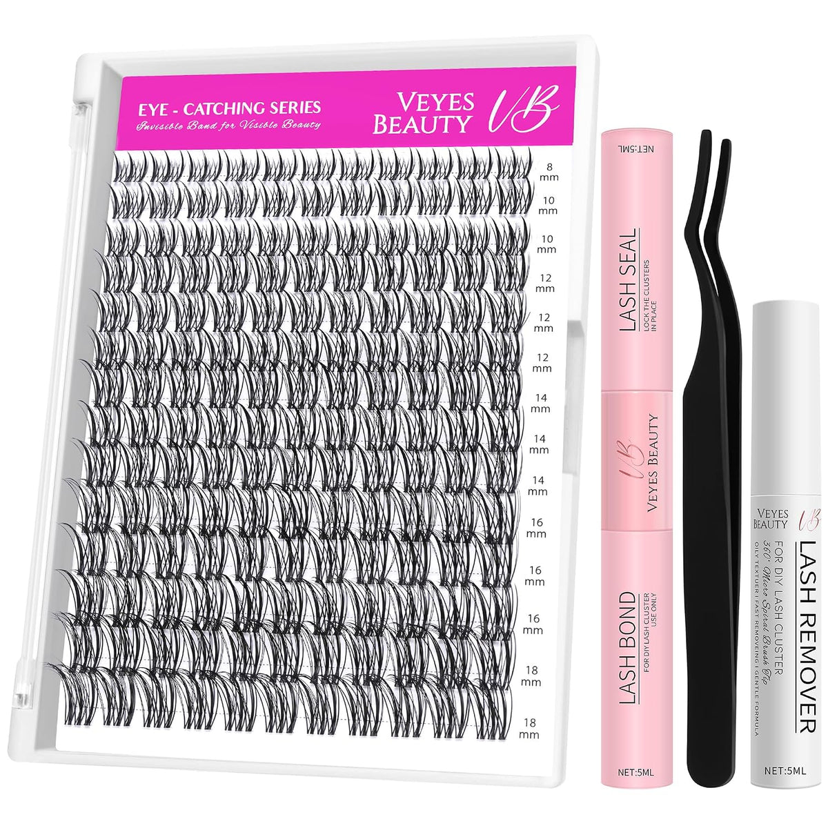 LuxeBold Lash Clusters Kit - Newbie's Five-Second Series DIY Eyelash Extensions