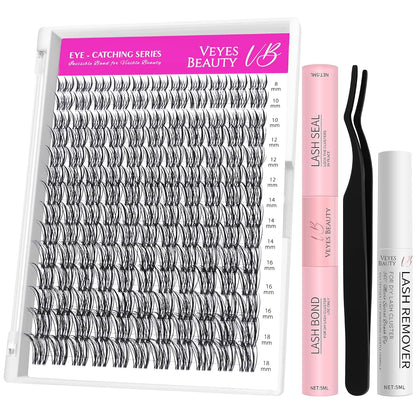 LuxeBold Lash Clusters Kit - Newbie's Five-Second Series DIY Eyelash Extensions