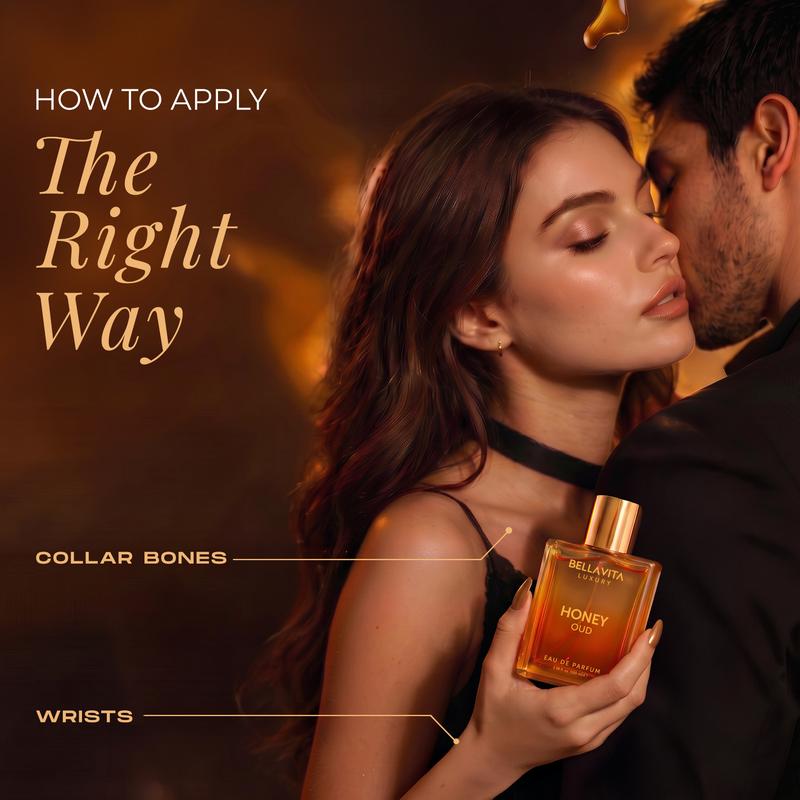 Honey Oud Eau de Parfum 100ml - Patchouli, Vanilla, Bergamot Floral & Spicy Fragrance