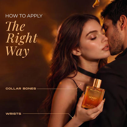 Honey Oud Eau de Parfum 100ml - Patchouli, Vanilla, Bergamot Floral & Spicy Fragrance