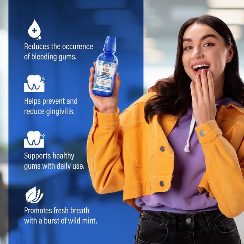 Therapeutic Anti-Gingivitis Oral Rinse with 0.05% CPC for Healthy Gums - 16 oz