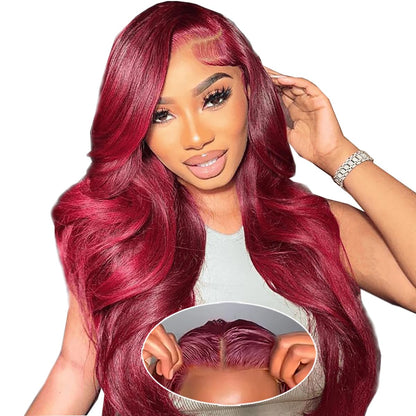 613 Blonde 28-Inch Body Wave Human Hair Wig - 13x6 HD Transparent Lace Front