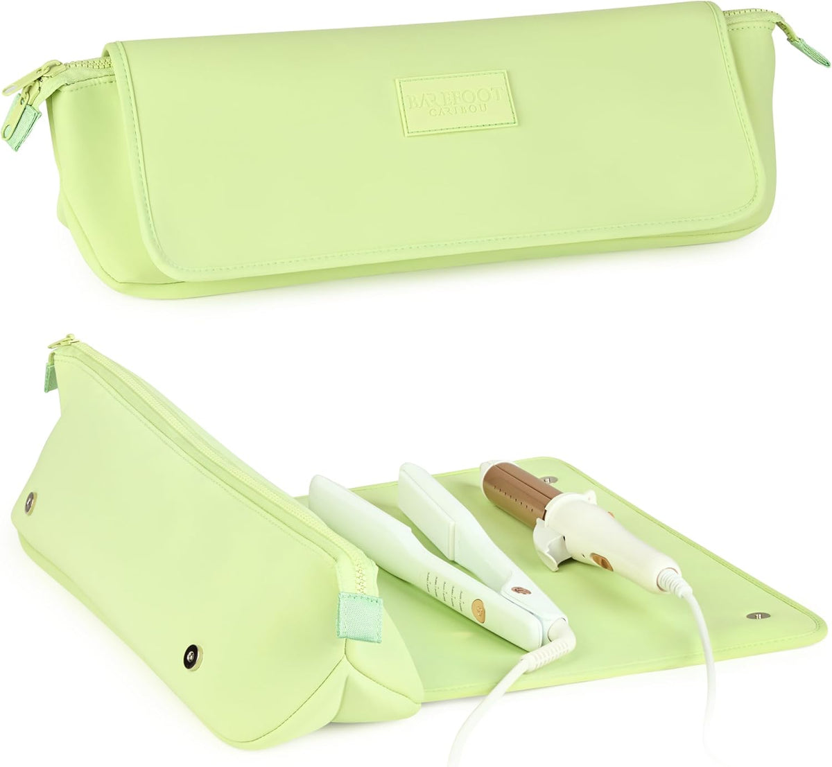 Hair Tools Travel Bag and Heat Resistant Mat (15.5") for Flat Irons, Straighteners, and Curling Irons