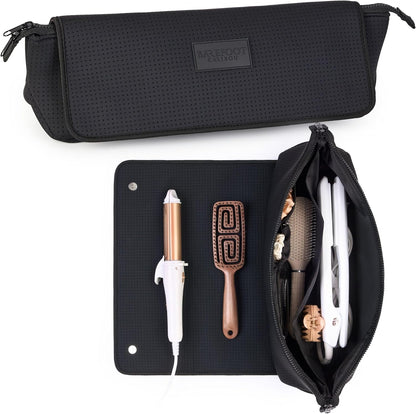 Hair Tools Travel Bag and Heat Resistant Mat (15.5") for Flat Irons, Straighteners, and Curling Irons