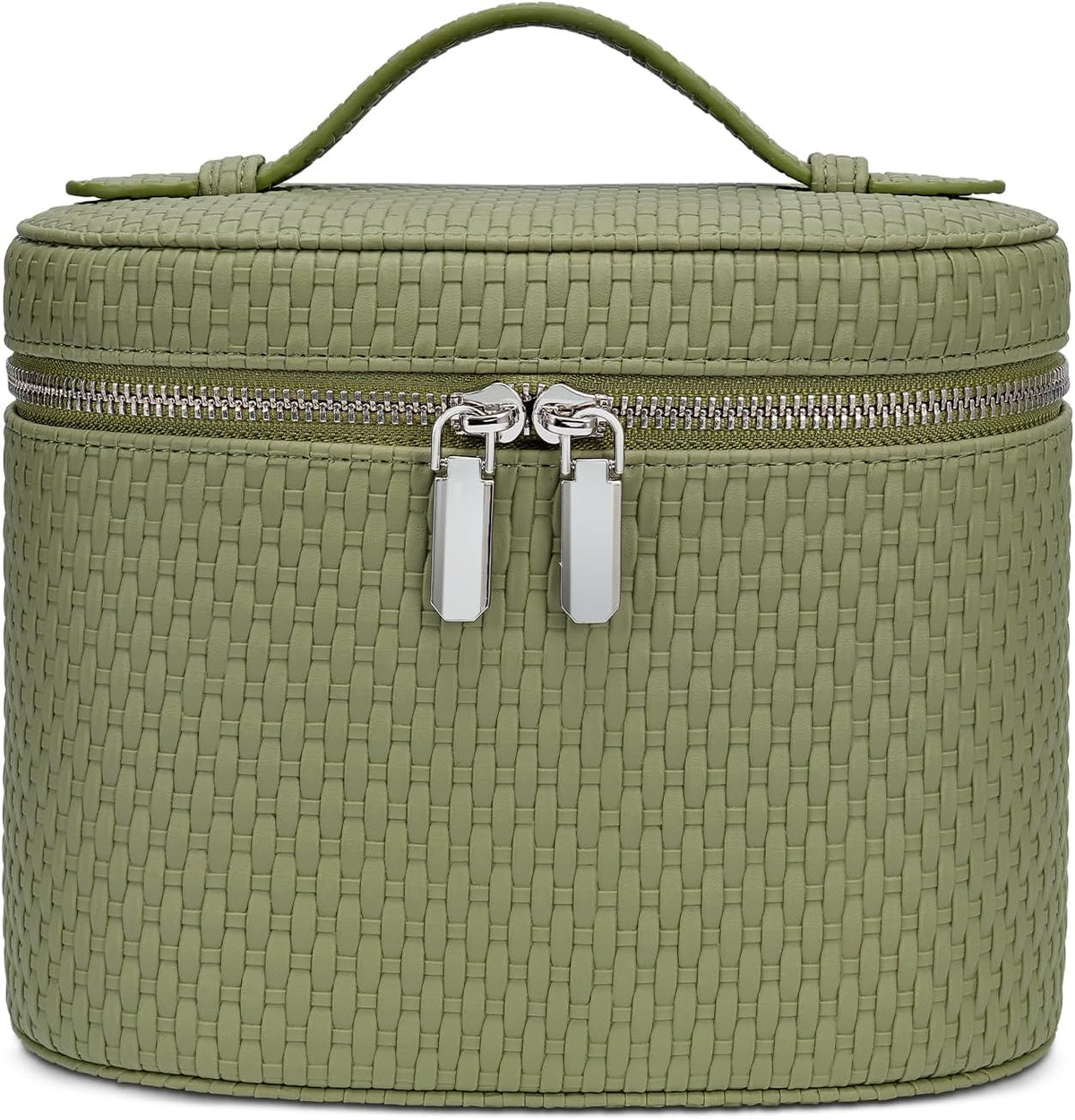 Portable Makeup Bag with Removable Compartments and Handle - Travel Cosmetic Case