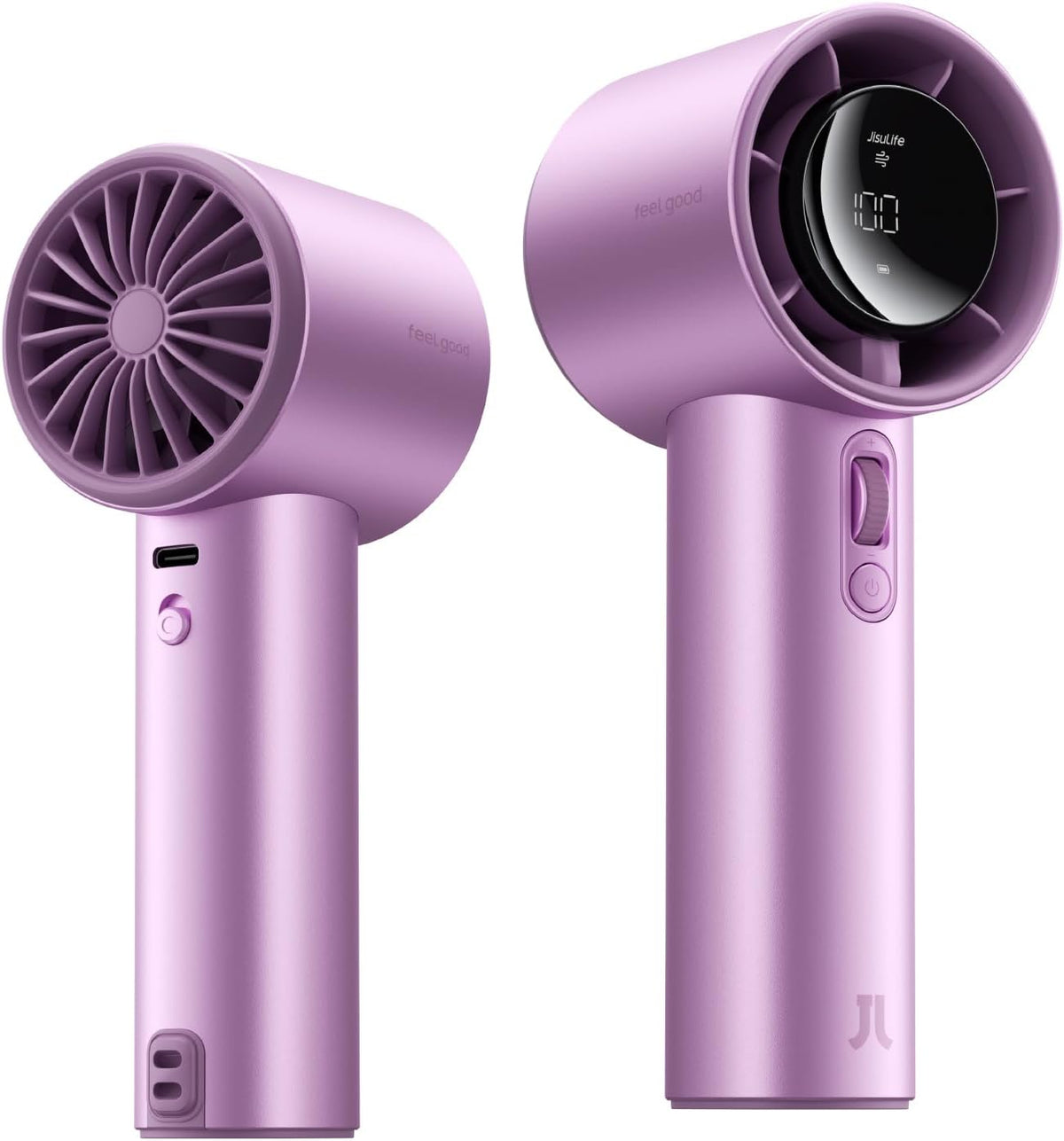 Next-Gen Handheld Fan - High-Speed Airflow, 40h Runtime, Metal Body, 1-100 Speed Scroll Wheel
