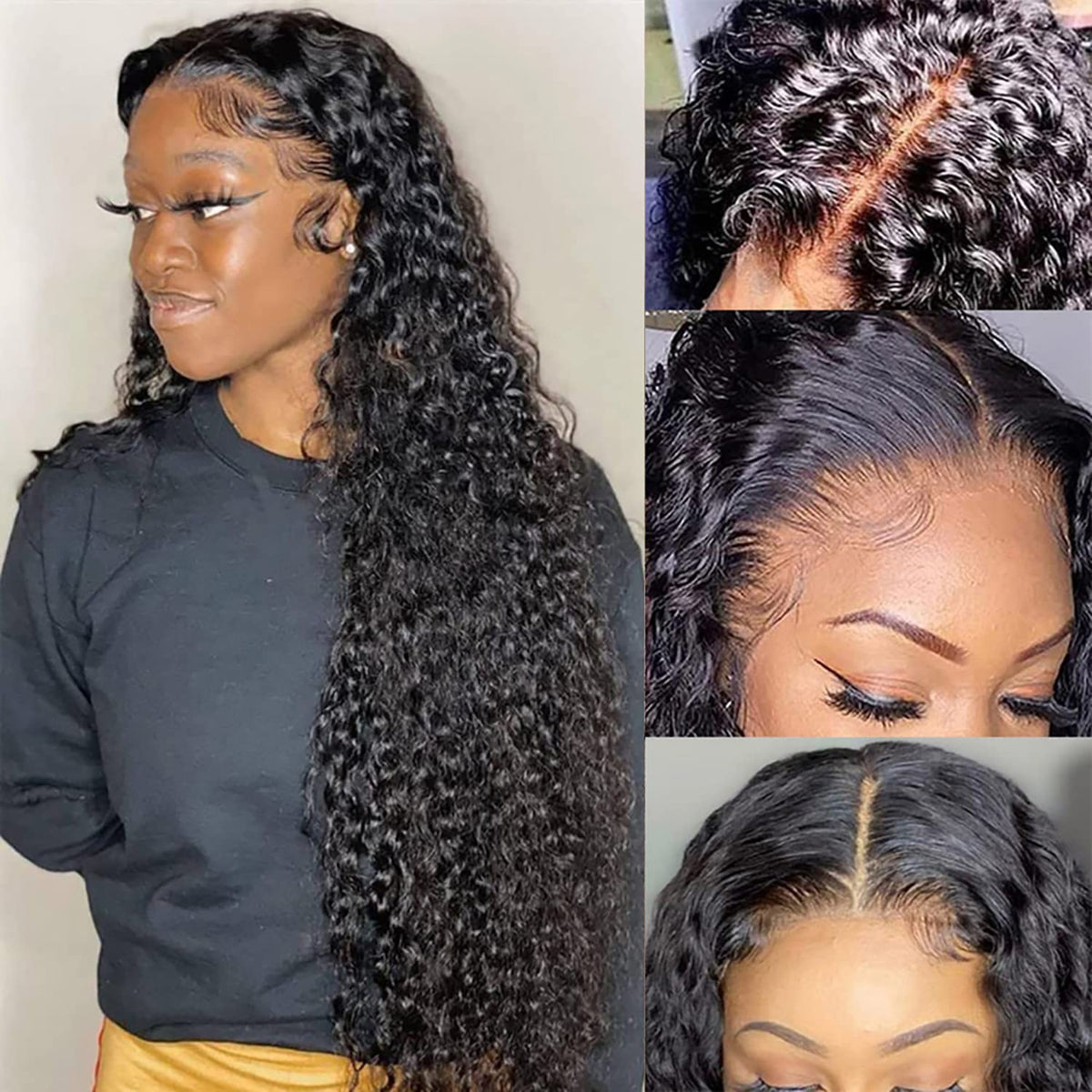 613 Blonde 13x6 Lace Front Wig Human Hair 28 Inch Body Wave 200% Density HD Transparent Lace