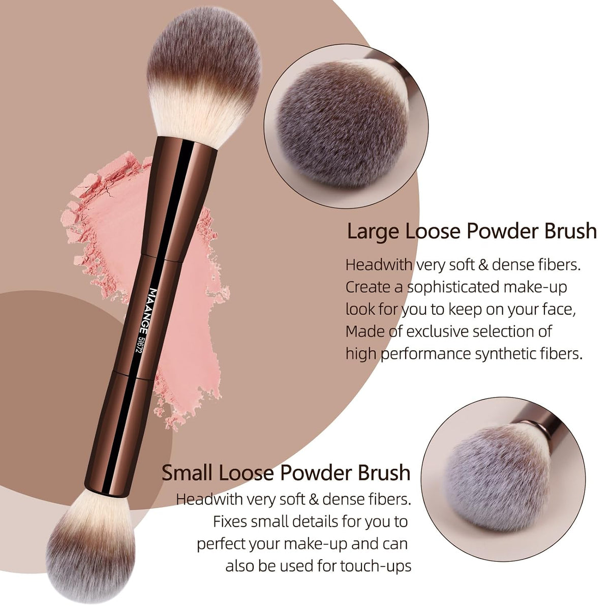 20 Pcs Professional Makeup Brush Set with Gift Box, Double-Ended Multi-functional Beauty Tools