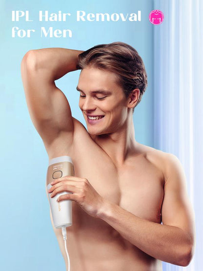IPL Hair Removal with Ice Cooling Function, 24J High Energy Corded Laser for Body and Bikini