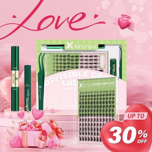 Fairy Lash Clusters Kit - Invisible Band DIY Lashes for Wet Look Manga Style