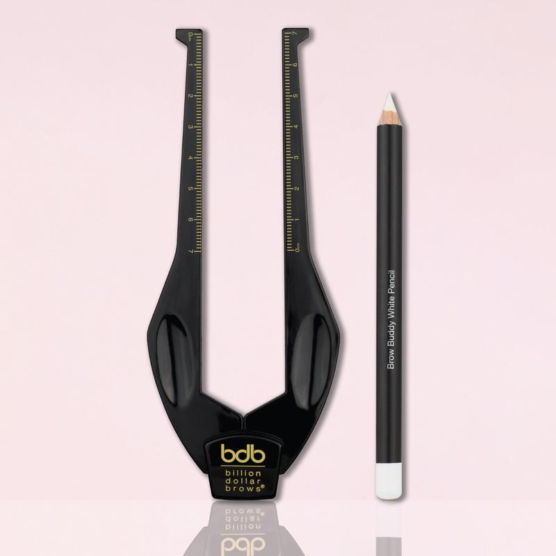 Professional Eyebrow Symmetry Mapping Kit with Precision Ruler for Perfect Makeup Application