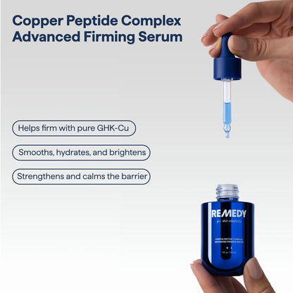 Copper Peptide Complex Advanced Firming Serum with 1% Pure GHK-Cu for Collagen Support