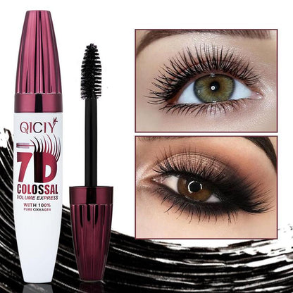 7D Waterproof Mascara - 24H Long Lasting Volume & Curl, Smudge-Proof Lift