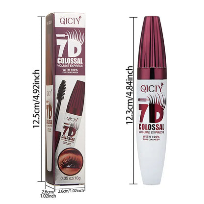 7D Waterproof Mascara - 24H Long Lasting Volume & Curl, Smudge-Proof Lift