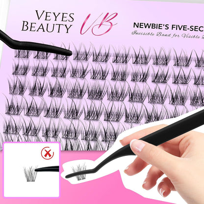 LuxeBold Lash Clusters Kit - Newbie's Five-Second Series DIY Eyelash Extensions