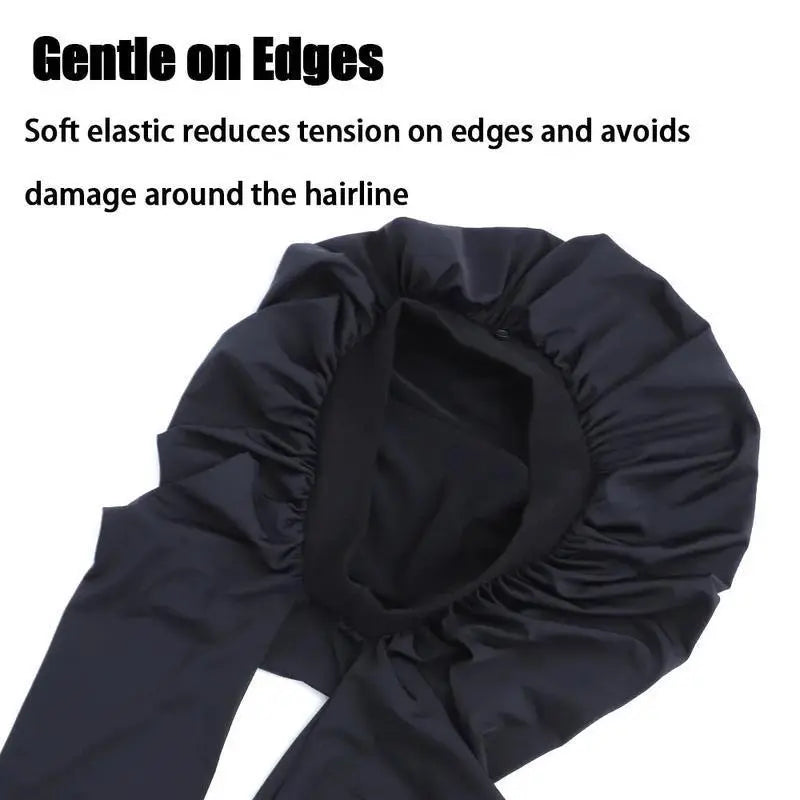 2-in-1 Adjustable Haircare Bonnet - Large Friction-Free Sleeping Cap for Long Hair