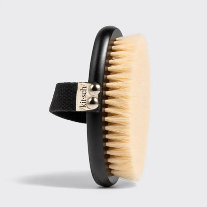 Natural Bristle Body Dry Brush for Exfoliation and Lymphatic Drainage