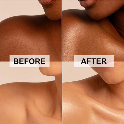 Rose Gold Body Shimmer Oil - Natural Glow Luminizer & Moisturizing Liquid Highlighter, 1oz