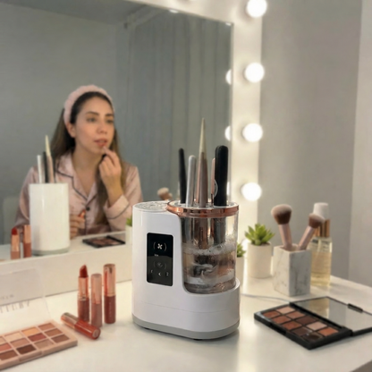 Unbranded makeup brush cleaner vanity photo