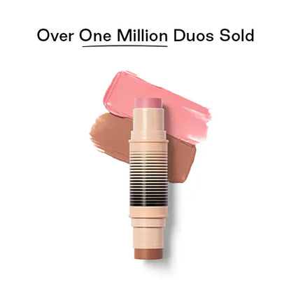 Award-Winning Blush and Bronzer Makeup Stick, Easy-to-Blend Dual-Ended Cosmetics for Flawless Glow
