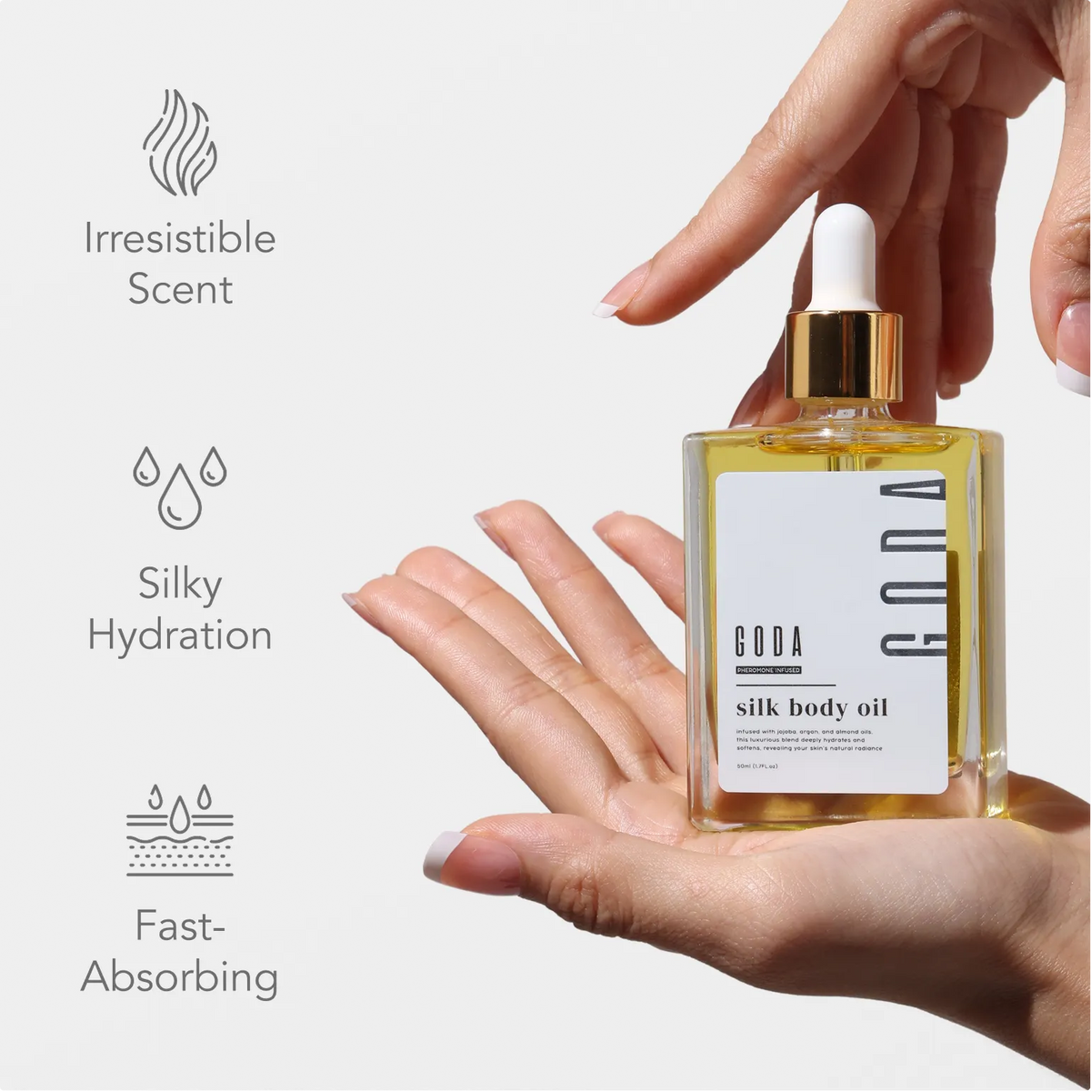 Silk Body Oil - Age-Defying Formula with 6 Essential Oils for Firming