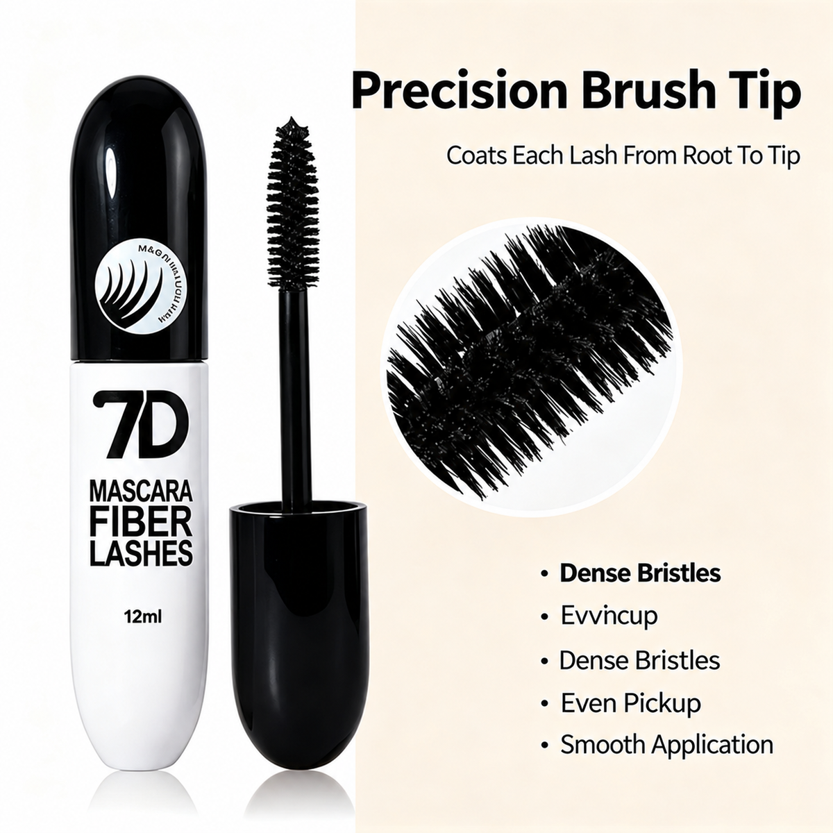 7D Silk Fiber Black Lengthening Mascara