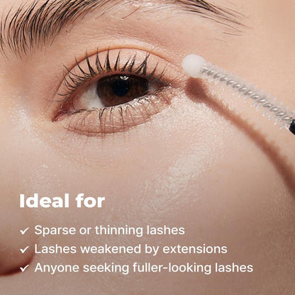 Eye and eyelash serum applicator close-up