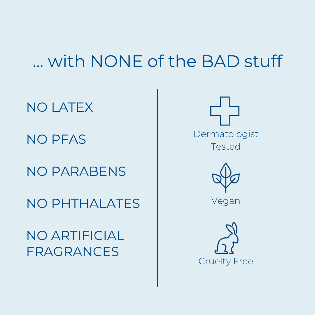 Forehead patch formulation features