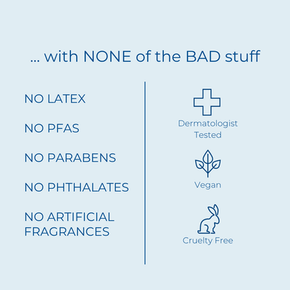 Forehead patch formulation features